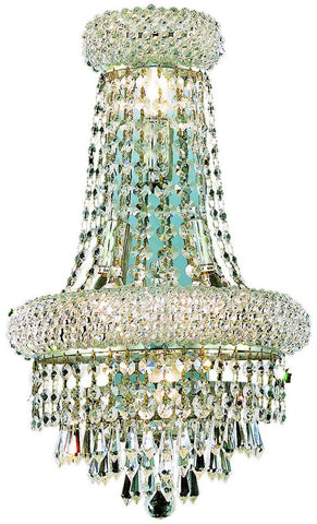 ZC121-V1802W12SC/EC By Elegant Lighting - Primo Collection Chrome Finish 4 Lights Wall Sconce