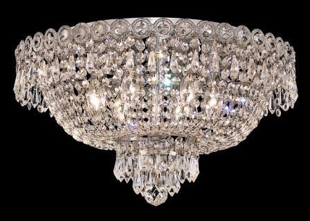 ZC121-V1900F18C By Regency Lighting-Century Collection Chrome Finish 4 Lights Flush