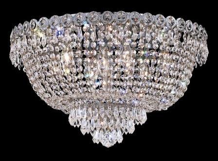 ZC121-V1900F20C By Regency Lighting-Century Collection Chrome Finish 9 Lights Flush